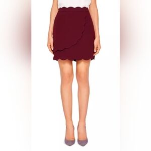 TED BAKER Nelliye Scalloped Mini Skirt